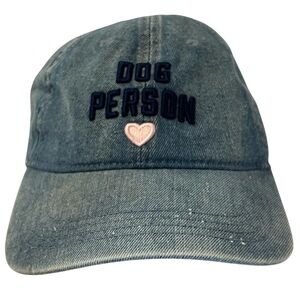 Women's Home Free "Dog Person" Adjustable Denim Cap